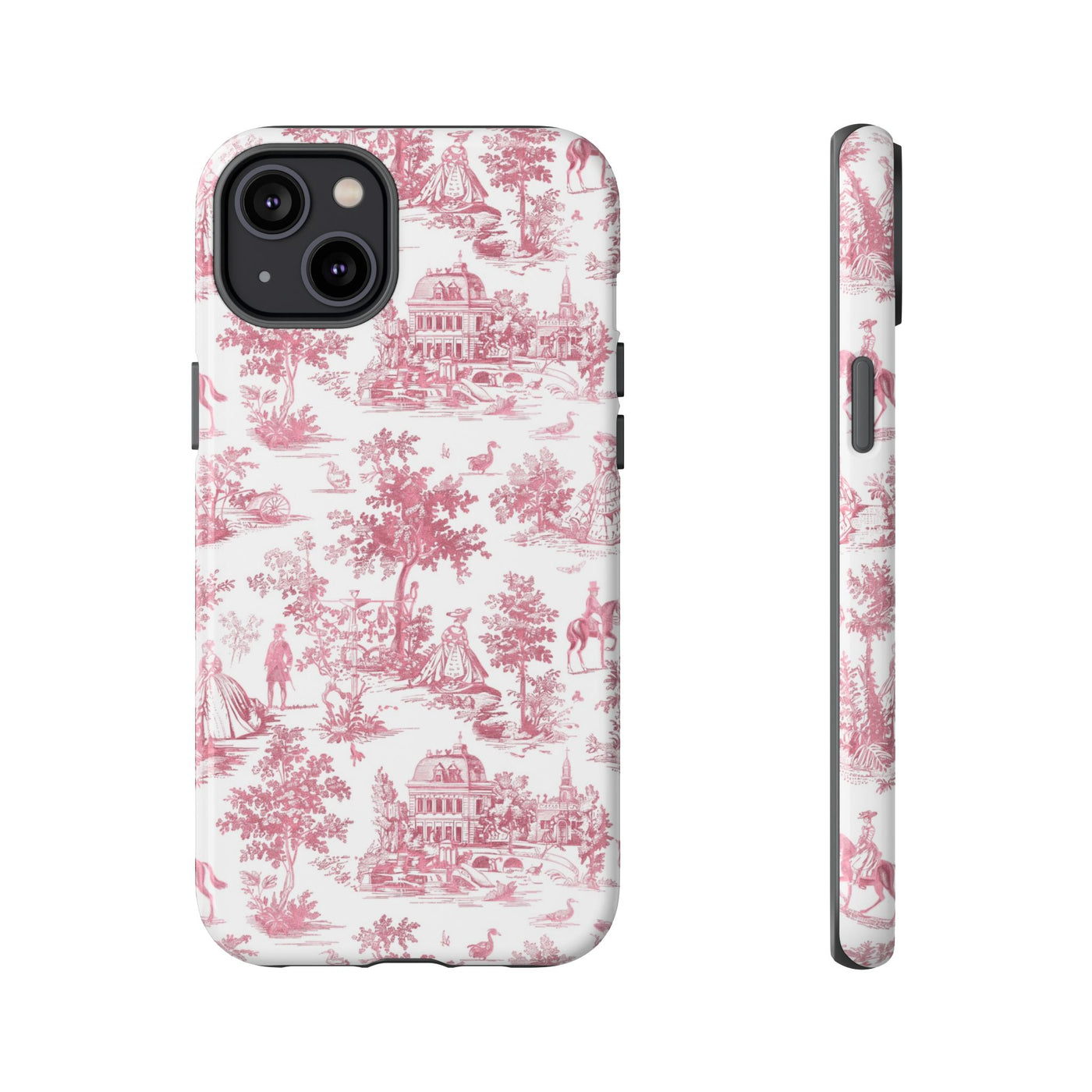Premium Tough French Toile Gift for Her Cute Phone Cases for Samsung S25, S24, S23, S22, S21 Iphone, 16, 15, 14, 13, 12 Plus Max Pro Ultra - Studio40ParkLane