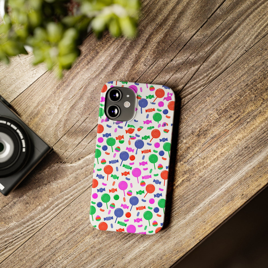 Slim Cute Phone Cases for Iphone - | iPhone 15 Case | iPhone 15 Pro Max Case, Iphone 14 Case, Iphone 14 Pro Max, Iphone 13, Summer Lollipops Red - Studio40ParkLane