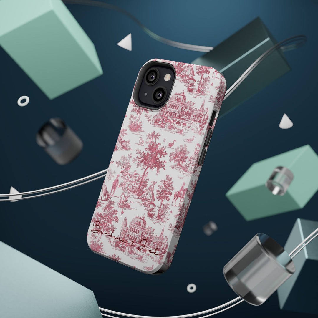 Magsafe French Toile Personalized Initial Custom Gift Cute Phone Cases for Iphone 16 Pro Max | iPhone 15, Pro Max Case, Iphone 14, 13, 12, 11, 10 - Studio40ParkLane