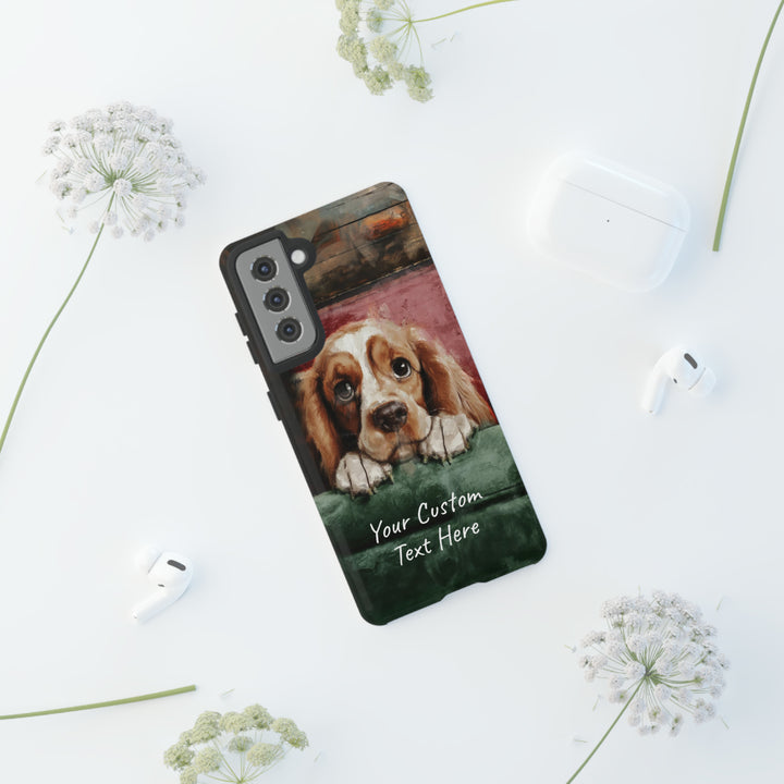 Personalize this Cute Samsung Phone Case | Cocker Spaniel Dog Samsung Phone Case | Galaxy S23, S22, S21, S20 | Customized Samsung Case - Studio40ParkLane