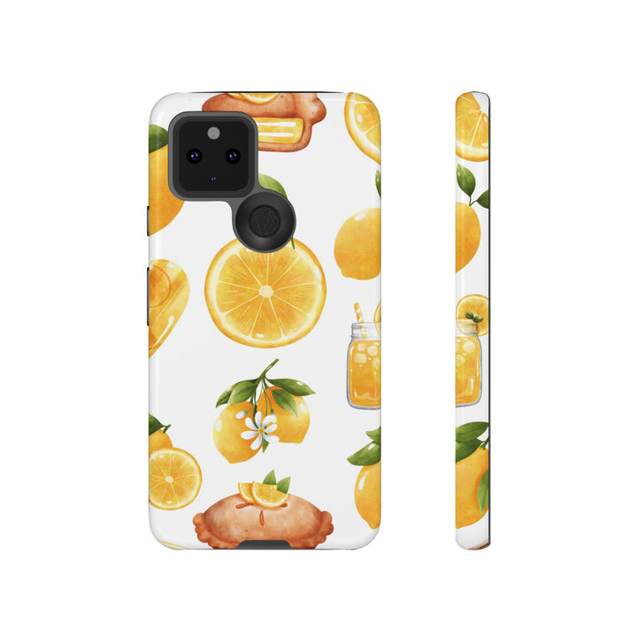 Impact Resistant, Lemon Fruit Pie, Cute Phone Cases for Samsung S24, S23, S22, S21, IPhone 15 pro Iphone 14 pro Iphone 13 IPhone 12 Iphone 11 - Studio40ParkLane