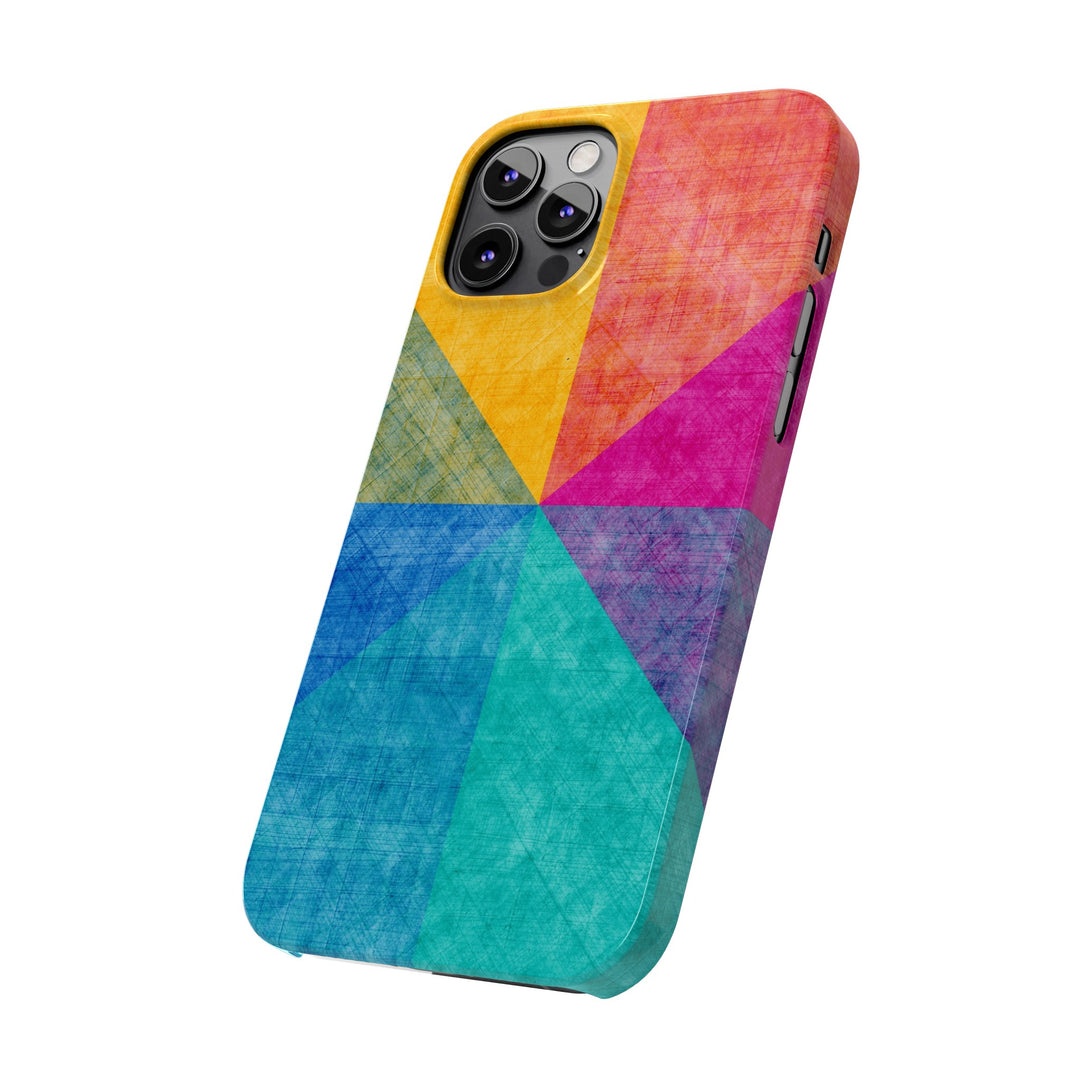 Slim Cute Phone Cases for Iphone | iPhone 15 Case | iPhone 15 Pro Max Case, Iphone 14, Iphone 14 Pro Max, Iphone 13, Abstract Colored Shapes - Studio40ParkLane