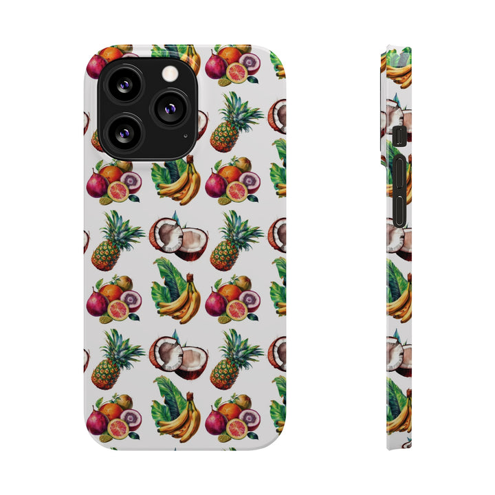 Slim Cute Phone Cases for Iphone - | iPhone 15 Case | iPhone 15 Pro Max Case, Iphone 14 Case, Iphone 14 Pro Max, Iphone 13, Tropical Summer Fruit - Studio40ParkLane