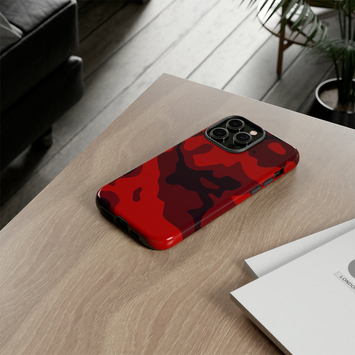 Cute IPhone Case | iPhone 15 Case | iPhone 15 Pro Max Case, Iphone 14 Case, Iphone 14 Pro Max Case IPhone Case for Art Lovers - Red Camo - Studio40ParkLane