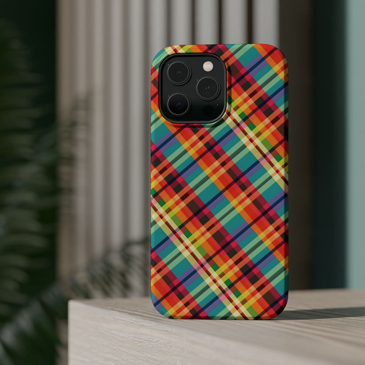 Checkered Plaid Magsafe Gift for Her Cute Phone Case for Iphone, | iPhone 16 | iPhone 15 Pro Max, Iphone 14 Pro Max, 13 12 11 10 9 8 7 - Studio40ParkLane