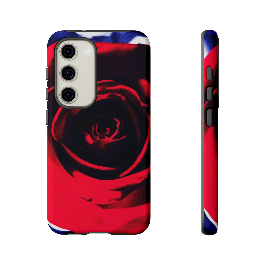 Cute Samsung Phone Case | Aesthetic Samsung Phone Case | Red Rose | Galaxy S23, S22, S21, S20 | Luxury Double Layer | Cool - Studio40ParkLane