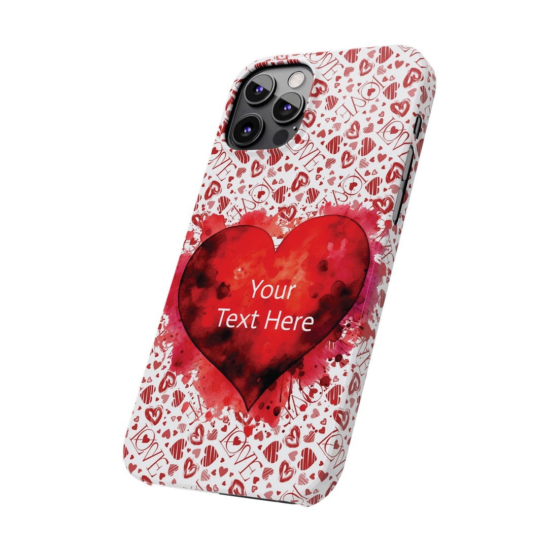 Slim Cute Phone Cases for Iphone - | iPhone 15 Case | iPhone 15 Pro Max Case, Iphone 14 Case, Iphone 14 Pro Max, Iphone 13, Valentine Hearts Love - Studio40ParkLane