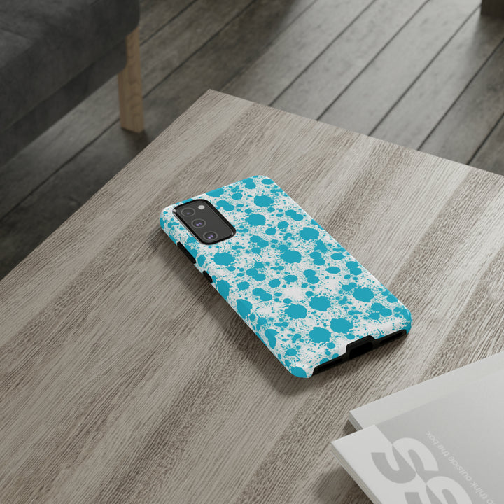 Cute Samsung Phone Case | Aesthetic Samsung Phone Case | Paint Splash Light Blue | Galaxy S23, S22, S21, S20 | Luxury Double Layer | Cool - Studio40ParkLane