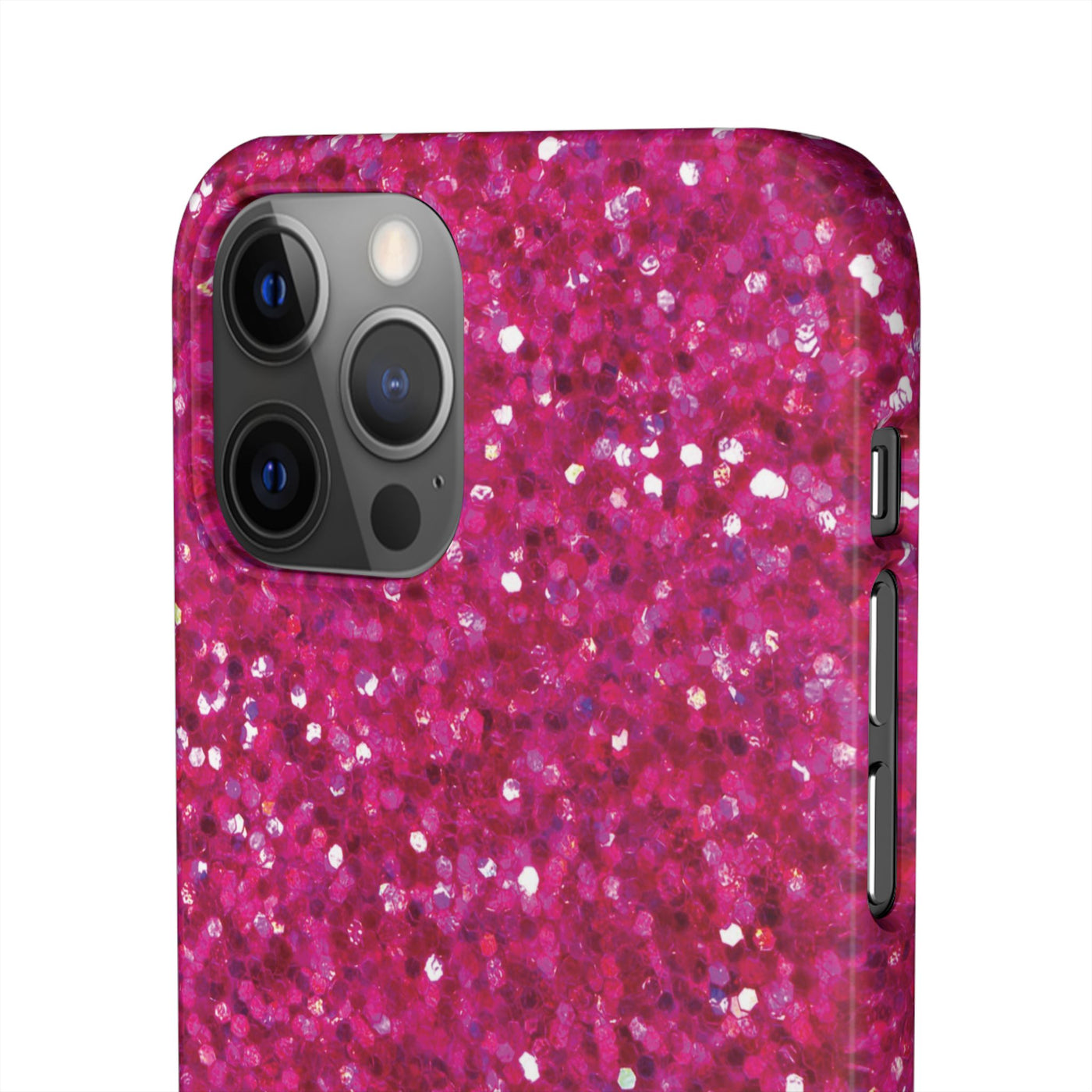 Snap Non-Glitter Muted Pink Play on "Faux" Glitter Effect Cute Phone Cases for Samsung and Iphone, 16, 15, 14, S24, S23, S22, S21, S20, Plus and Ultra