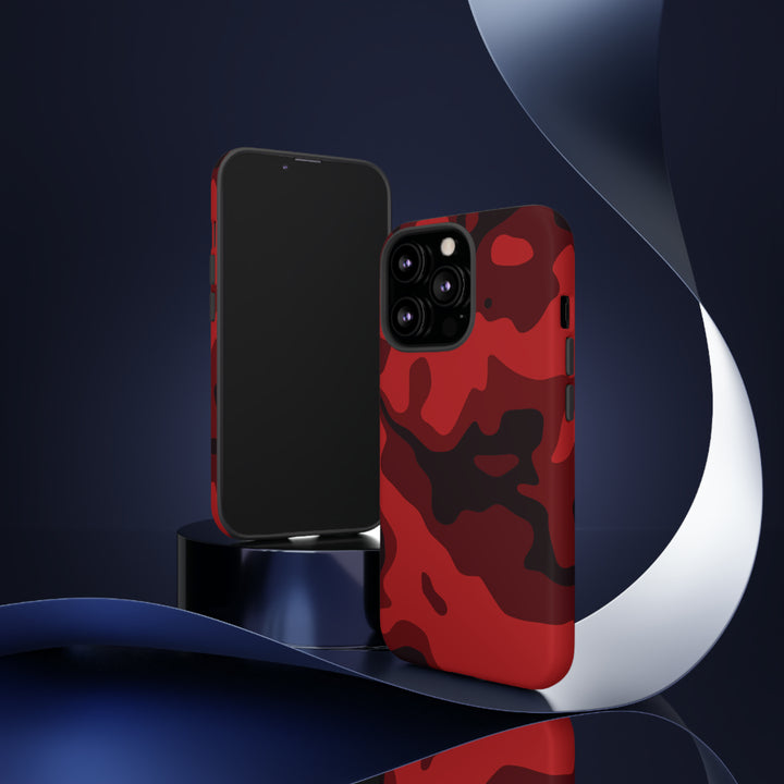 Cool Phone Case | Red Camouflage, For iPhone 15 Case | iPhone 15 Pro Case, Iphone 14 Case, Iphone 14 Pro Max Case, Protective Iphone Case - Studio40ParkLane