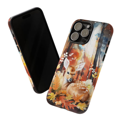 Autumn Fall Deer Forest Gift for Her Cute Phone Case for, Samsung Galaxy S24, S23, S22, S21, IPhone 16 Case | Iphone 15, Iphone 14, IPhone 13 Case