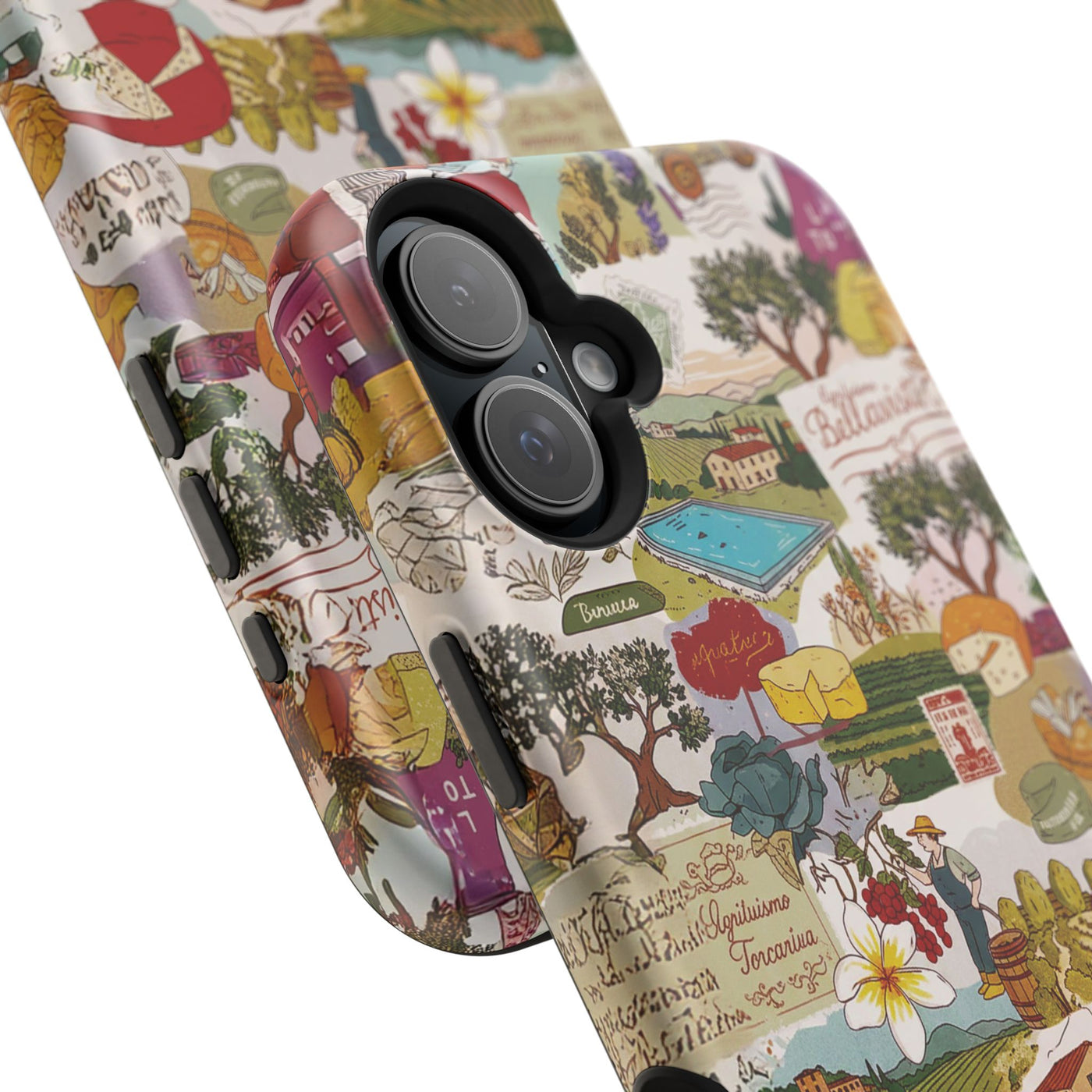 Italy Tuscany Coquette Collage Tough Magsafe Cute Phone Cases for Iphone | iPhone 17 Pro Max Case, Iphone 16, Iphone 15 14 13 12 11 10 9 - Studio40ParkLane