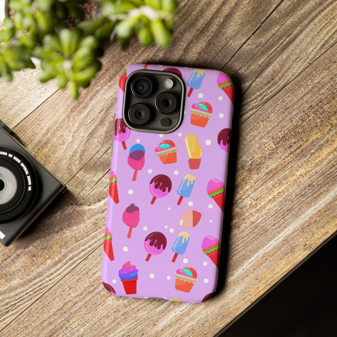 Cute Samsung Case | Cool Iphone Case | Summer Pink Ice - Cream, Samsung S24, S23, S22, S21, IPhone 15 Case | Iphone 14 Case, Iphone 13 Case - Studio40ParkLane