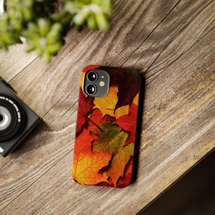 Slim Autumn Fall Leaves Gift Cute Phone Cases for Iphone 16 | iPhone 15 Case | iPhone 15 Pro Max Case, Iphone 14, Iphone 14 Pro Max, Iphone 13, Slim Mom Dad Gift - Studio40ParkLane