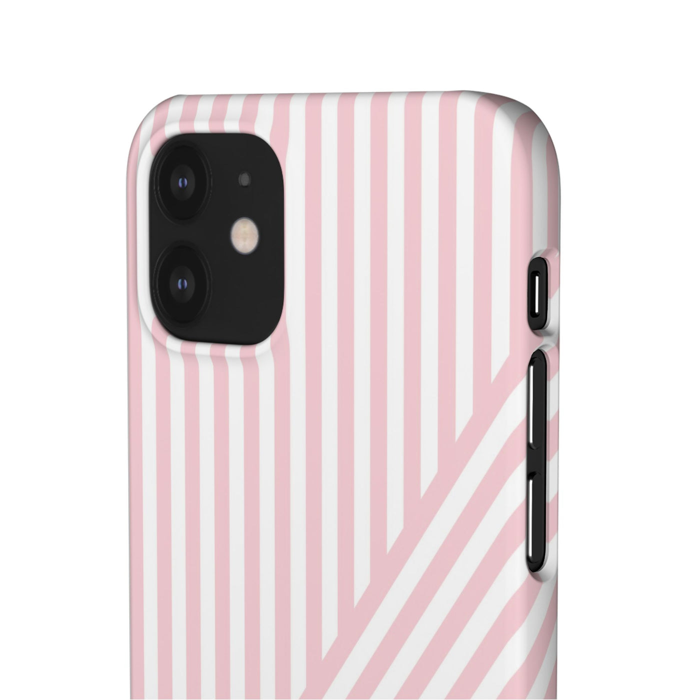 Aesthetic Sweet Pink Stripes Cute Phone Case Sleek Snap - For iPhone 17 Pro Max iPhone 16 Pro iPhone 15 Iphone 14 Plus 13 Pro 12 11 10 Gift