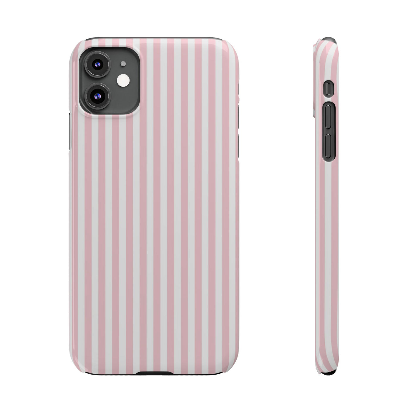 Slim Sweet Pink Striped Cute Phone Case for Iphone 16 - | iPhone 15 Pro Max Case | iPhone 14 Case Iphone 13 12 11 10 9 8 7 X XS Gift for Her