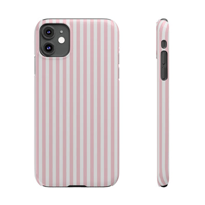 Slim Sweet Pink Striped Cute Phone Case for Iphone 16 - | iPhone 15 Pro Max Case | iPhone 14 Case Iphone 13 12 11 10 9 8 7 X XS Gift for Her