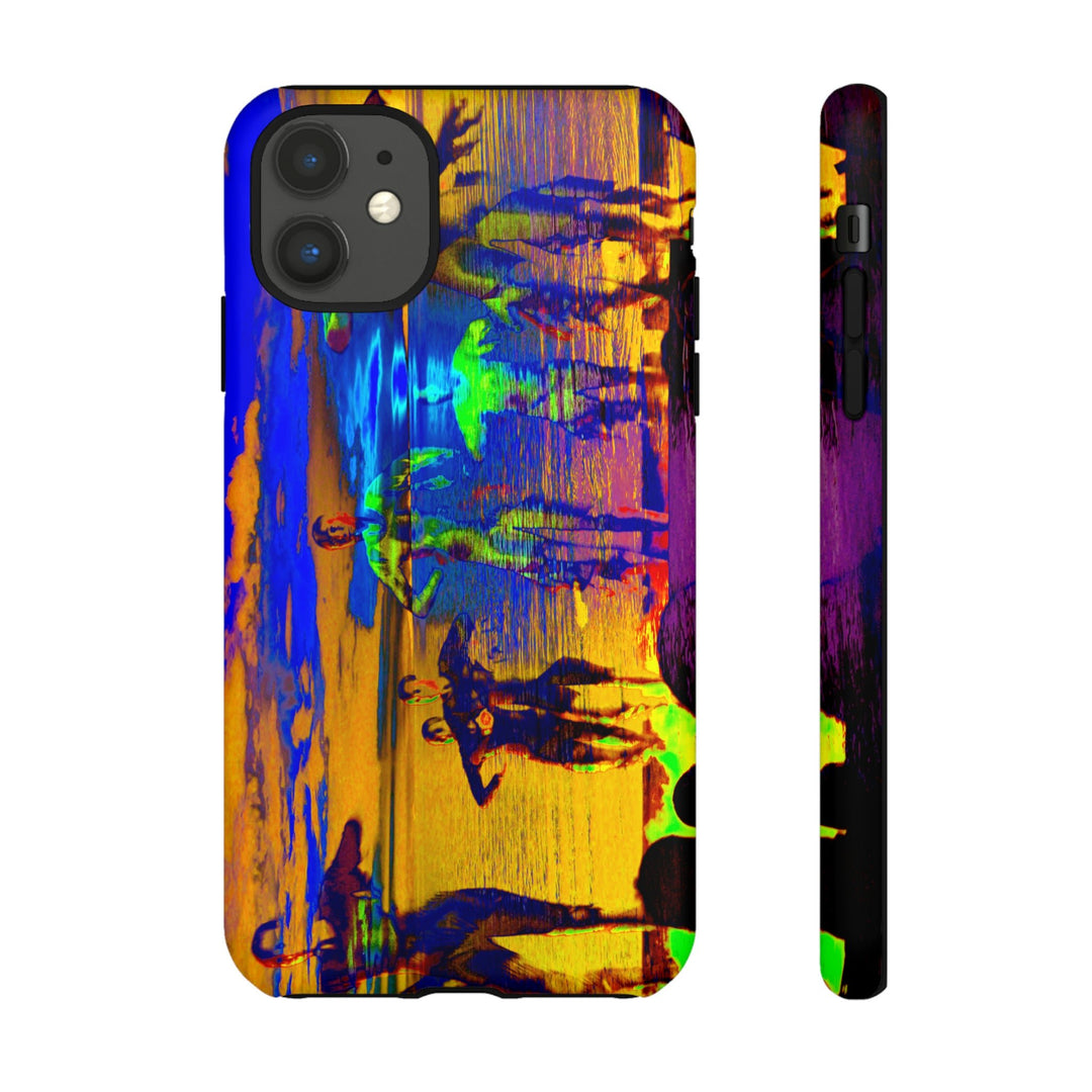 Cute IPhone Case | iPhone 15 Case | iPhone 15 Pro Max Case, Iphone 14 Case, Iphone 14 Pro Max Case IPhone Case for Art Lovers, Sunset Dance Blue Yellow - Studio40ParkLane
