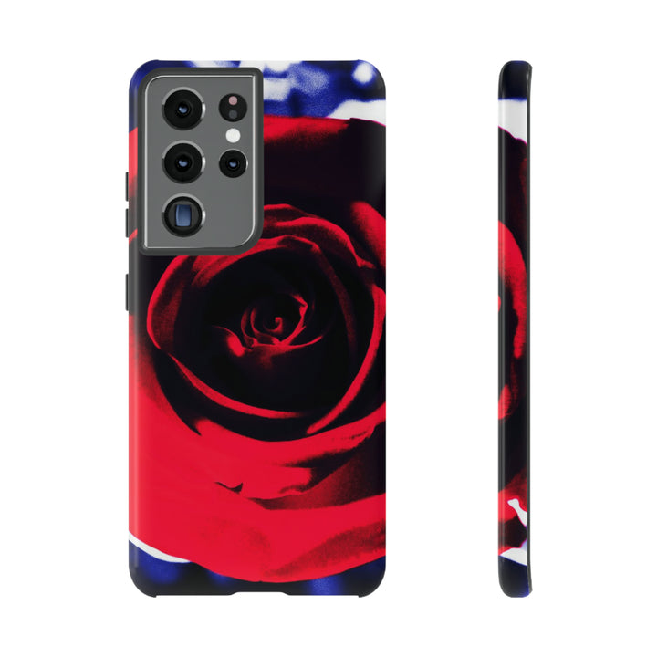 Cute Samsung Phone Case | Aesthetic Samsung Phone Case | Red Rose | Galaxy S23, S22, S21, S20 | Luxury Double Layer | Cool - Studio40ParkLane