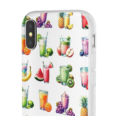 Cute Flexi Phone Cases, For Iphones and Samsung Galaxy Phones, Tropical Summer Fruit Cocktails, Galaxy S23 Phone Case, Samsung S22 Case, Samsung S21, Iphone 15, Iphone 14, Iphone 13