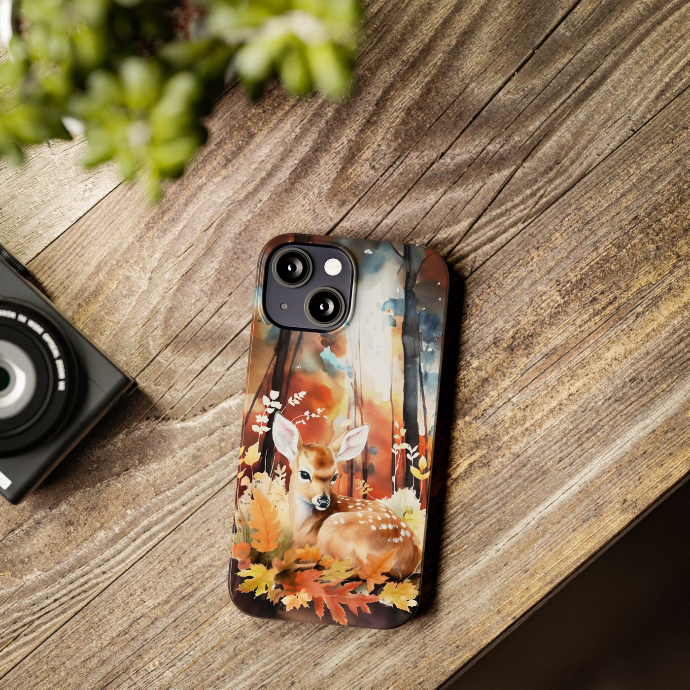 Slim Fall Autumn Forest Deer Gift for Her Cute Phone Cases for Iphone 16 | iPhone 15 Case | iPhone 15 Pro Max Case, Iphone 14, Iphone 14 Pro Max, Iphone 13, Slim