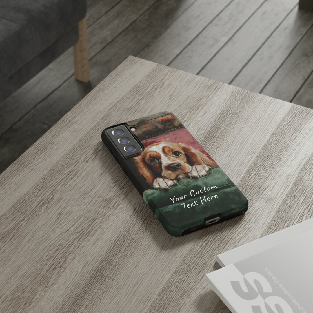 Personalize this Cute Samsung Phone Case | Cocker Spaniel Dog Samsung Phone Case | Galaxy S23, S22, S21, S20 | Customized Samsung Case - Studio40ParkLane