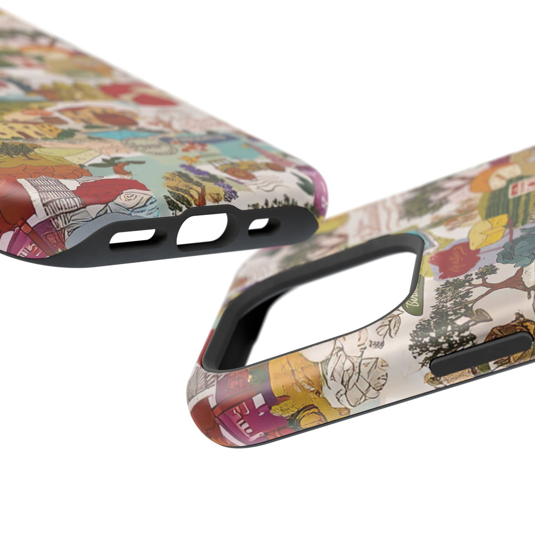 Italy Tuscany Coquette Collage Tough Magsafe Cute Phone Cases for Iphone | iPhone 17 Pro Max Case, Iphone 16, Iphone 15 14 13 12 11 10 9 - Studio40ParkLane