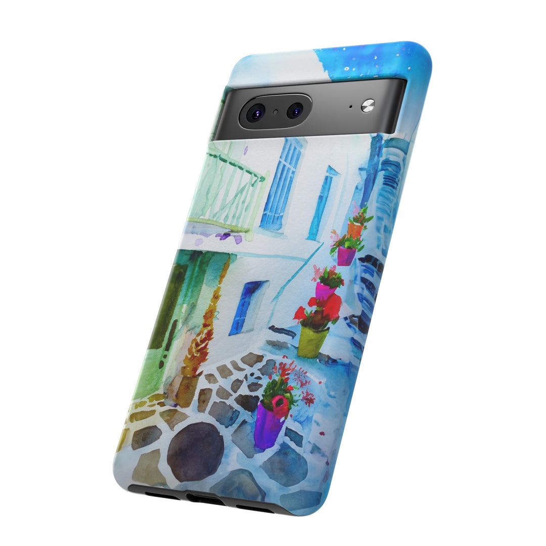 Impact Resistant, Greece House, Cute Phone Cases for Samsung S24, S23, S22, S21, IPhone 15 pro Iphone 14 pro Iphone 13 IPhone 12 Iphone 11 - Studio40ParkLane