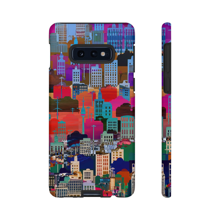 Cute Samsung Case | Cool Iphone Case | Summer City Skyline, Samsung S24, S23, S22, S21, IPhone 15 Case | Iphone 14 Case, Iphone 13 Case - Studio40ParkLane