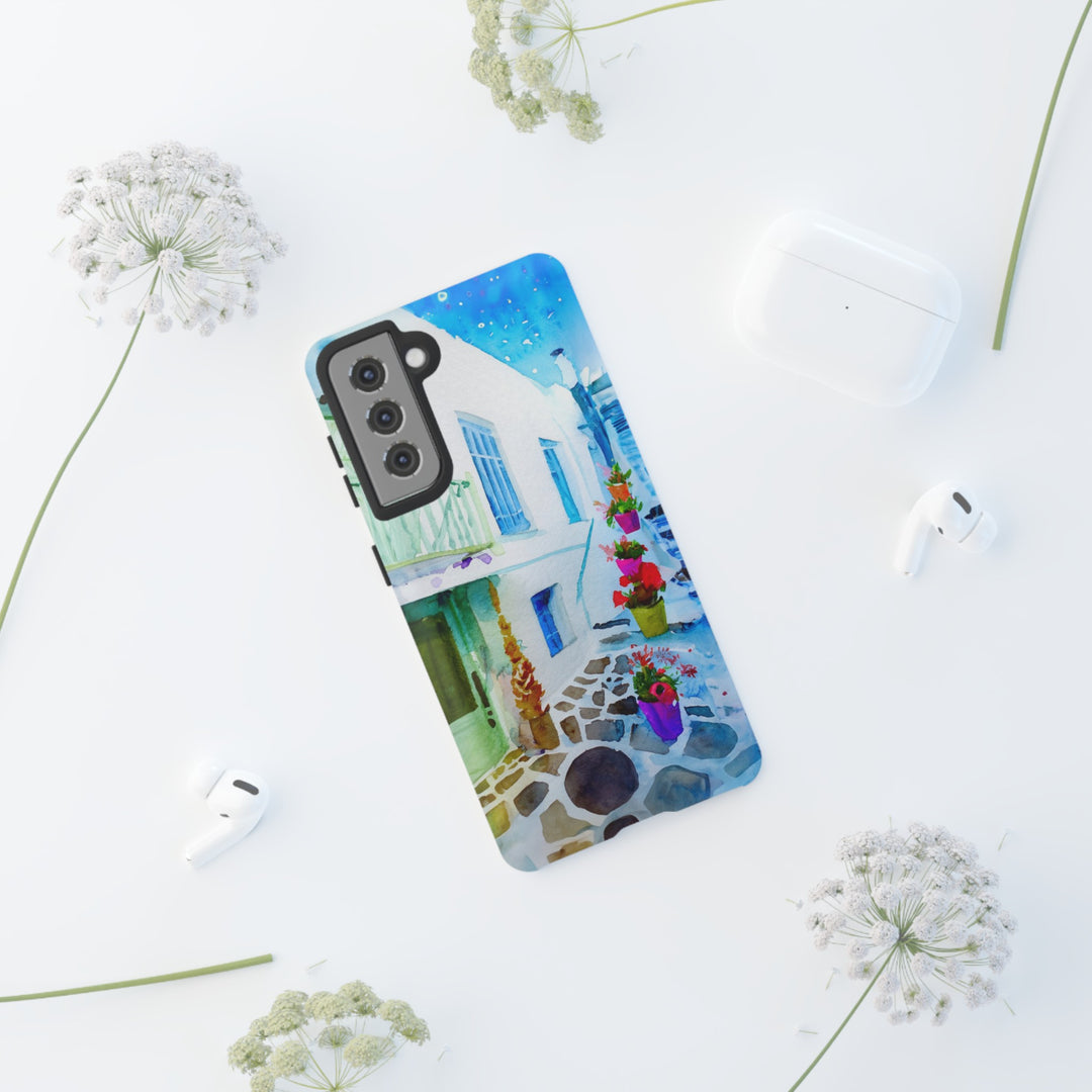 Impact Resistant, Greece House, Cute Phone Cases for Samsung S24, S23, S22, S21, IPhone 15 pro Iphone 14 pro Iphone 13 IPhone 12 Iphone 11 - Studio40ParkLane