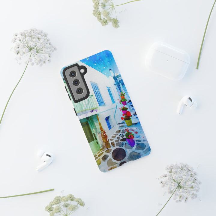 Impact Resistant, Greece House, Cute Phone Cases for Samsung S24, S23, S22, S21, IPhone 15 pro Iphone 14 pro Iphone 13 IPhone 12 Iphone 11 - Studio40ParkLane