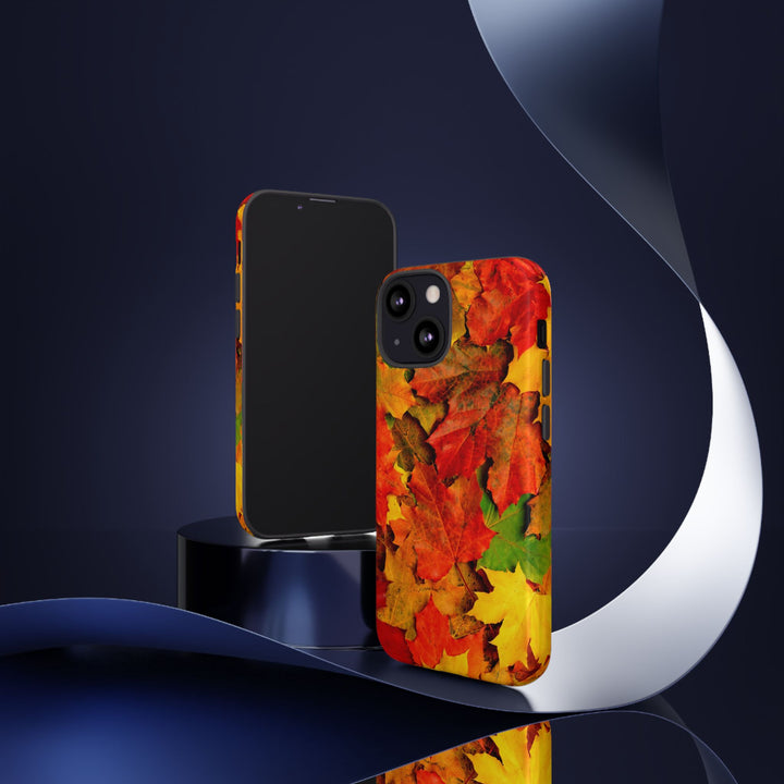 Fall Leaves Impact Resistant, Cute Phone Cases for Samsung S24, S23, S22, S21, IPhone 15 pro Iphone 14 pro Iphone 13 IPhone 12 Iphone 11 - Studio40ParkLane