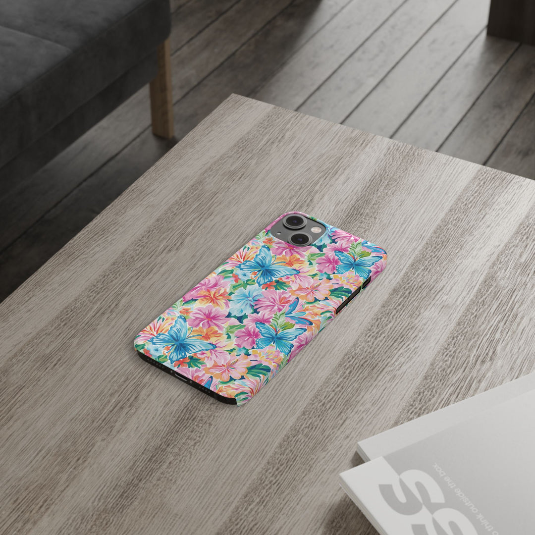 Slim Butterflies Flowers Gift for Her Cute Phone Cases for Iphone 16 Pro Max | iPhone 15 Case | iPhone 15 Pro Max Case, Iphone 14, 13, 12, 11, 10, 8, 7 - Studio40ParkLane