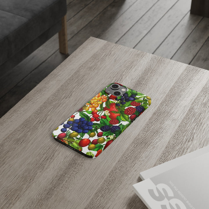 Slim Cute Phone Cases for Iphone - | iPhone 15 Case | iPhone 15 Pro Max Case, Iphone 14 Case, Iphone 14 Pro Max, Iphone 13, Summer Mixed Fruit - Studio40ParkLane