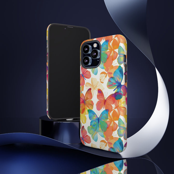Cute Samsung Case | Cool Iphone Case | Summer Bright Butterflies, Samsung S24, S23, S22, S21, IPhone 15 Case | Iphone 14 Case, Iphone 13 Case - Studio40ParkLane