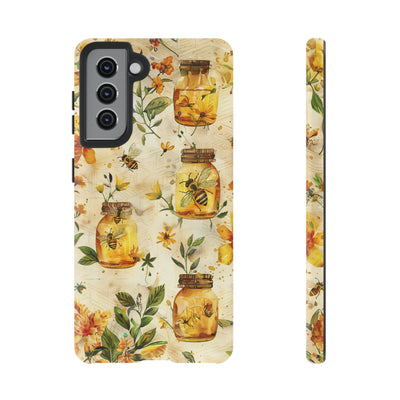 Impact Resistant, Honey Bees, Cute Phone Cases for Samsung S24, S23, S22, S21, IPhone 15 pro Iphone 14 pro Iphone 13 IPhone 12 Iphone 11