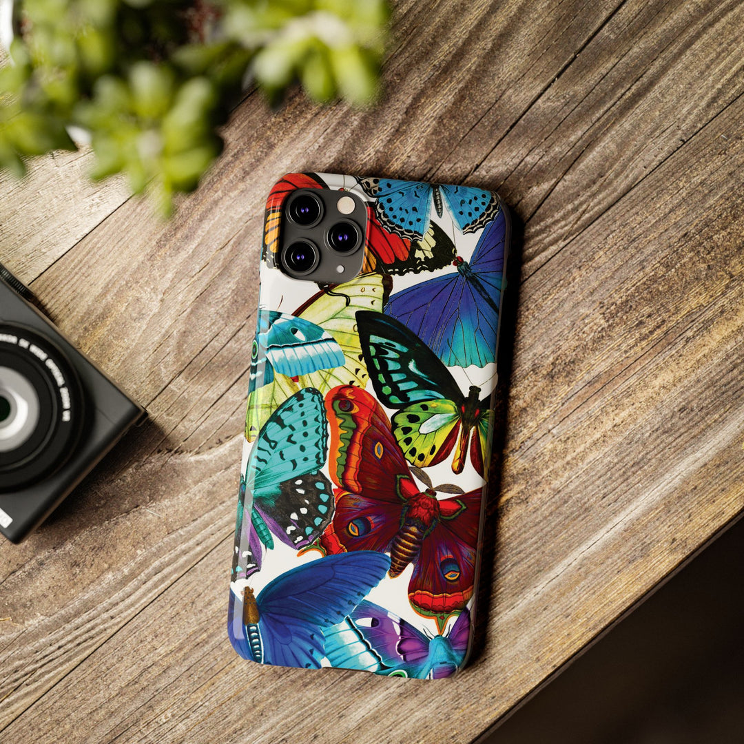 Slim Bright Butterflies Gift for Her Cute Phone Cases for Iphone 16 Pro Max | iPhone 15 Case | iPhone 15 Pro Max Case, Iphone 14, Iphone 14 Pro Max, Iphone 13 12 11 8 7 - Studio40ParkLane