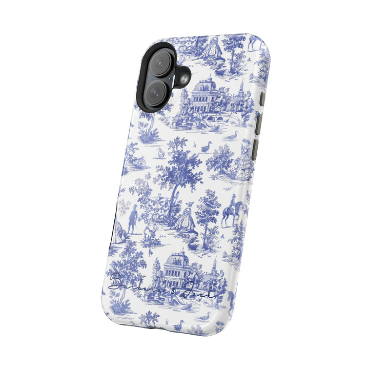 Magsafe French Toile Personalized Initial Custom Gift Cute Phone Cases for Iphone 16 Pro Max | iPhone 15, Pro Max Case, Iphone 14, 13, 12, 11, 10 - Studio40ParkLane