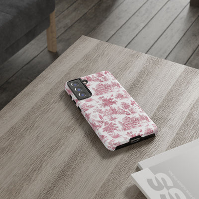 Premium Tough French Toile Gift for Her Cute Phone Cases for Samsung S25, S24, S23, S22, S21 Iphone, 16, 15, 14, 13, 12 Plus Max Pro Ultra - Studio40ParkLane