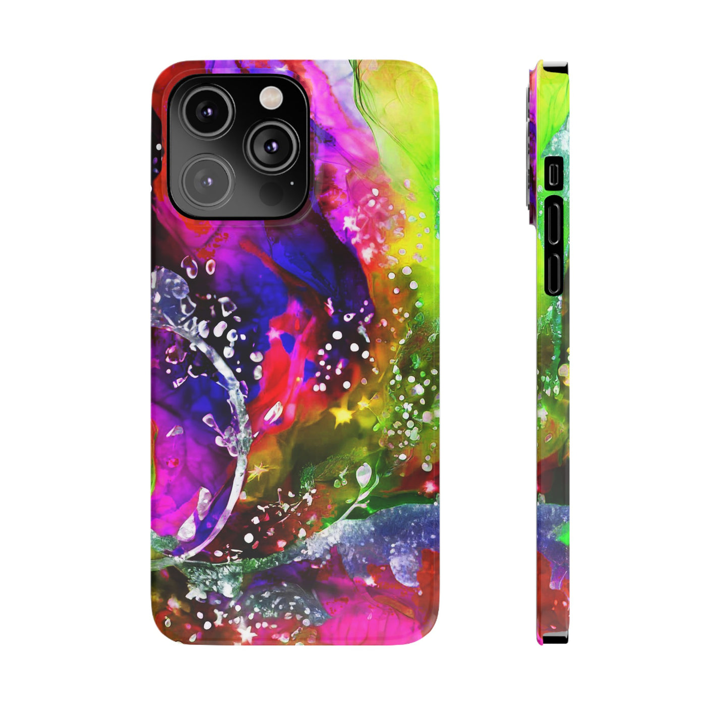 Slim Cute Phone Cases for Iphone  | iPhone 15 Case | iPhone 15 Pro Max Case, Iphone 14, Iphone 14 Pro Max, Iphone 13, Summer Marble Feast