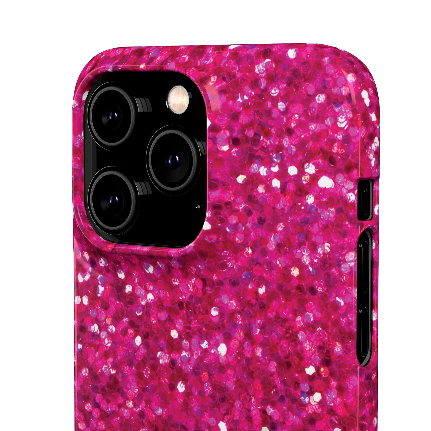 Snap Non-Glitter Muted Pink Play on "Faux" Glitter Effect Cute Phone Cases for Samsung and Iphone, 16, 15, 14, S24, S23, S22, S21, S20, Plus and Ultra