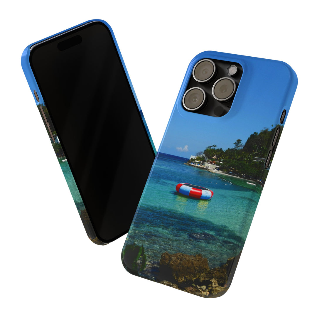 Slim Cute Phone Cases for Iphone - | iPhone 15 Case | iPhone 15 Pro Max Case, Iphone 14 Case, Iphone 14 Pro Max, Iphone 13, Summer Jamaica Beach - Studio40ParkLane