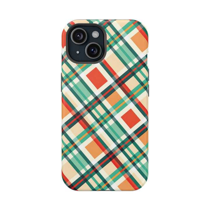 Checkered Plaid Magsafe Gift for Her Cute Phone Case for Iphone, | iPhone 16 | iPhone 15 Pro Max, Iphone 14 Pro Max, 13 12 11 10 9 8 7 - Studio40ParkLane