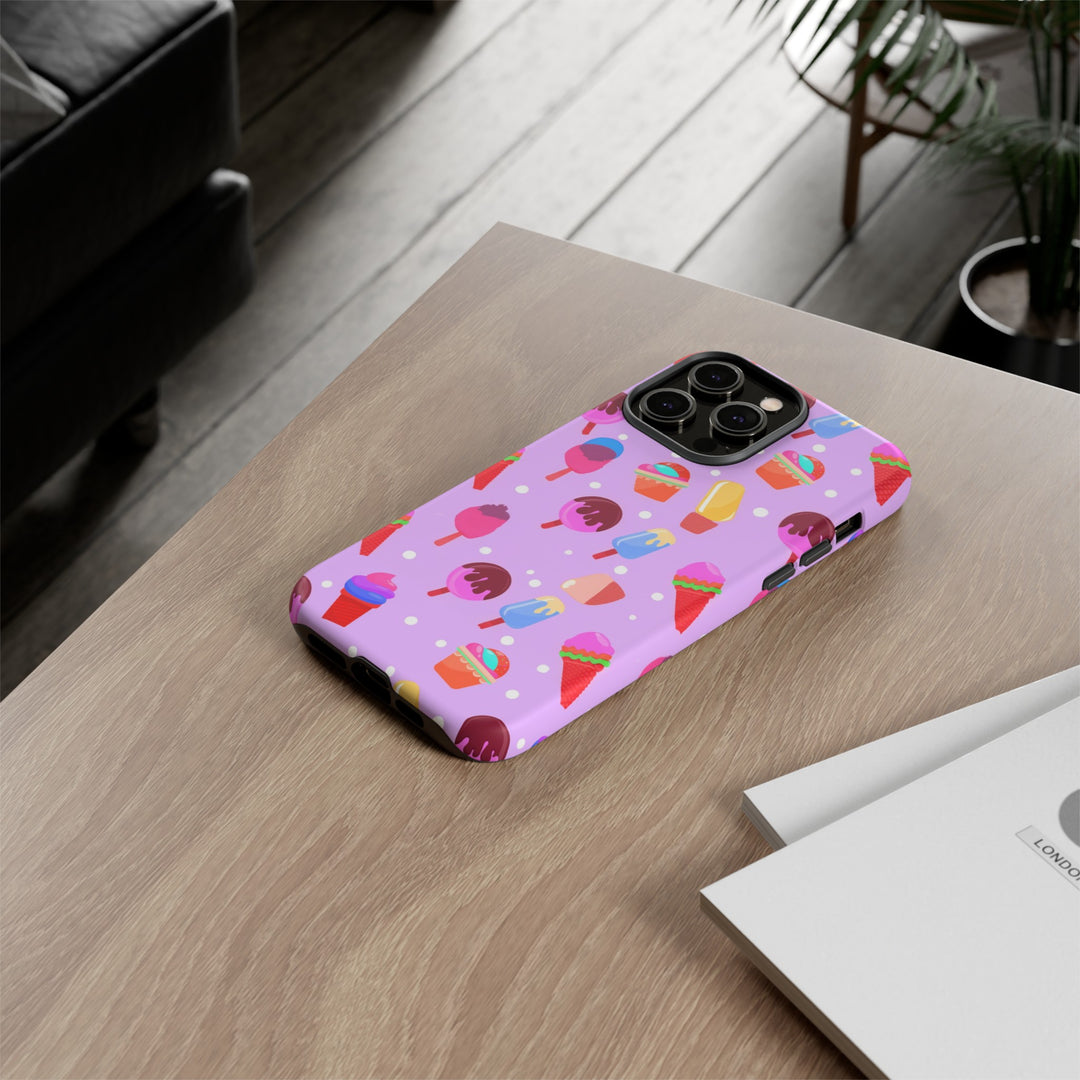 Cute Samsung Case | Cool Iphone Case | Summer Pink Ice - Cream, Samsung S24, S23, S22, S21, IPhone 15 Case | Iphone 14 Case, Iphone 13 Case - Studio40ParkLane