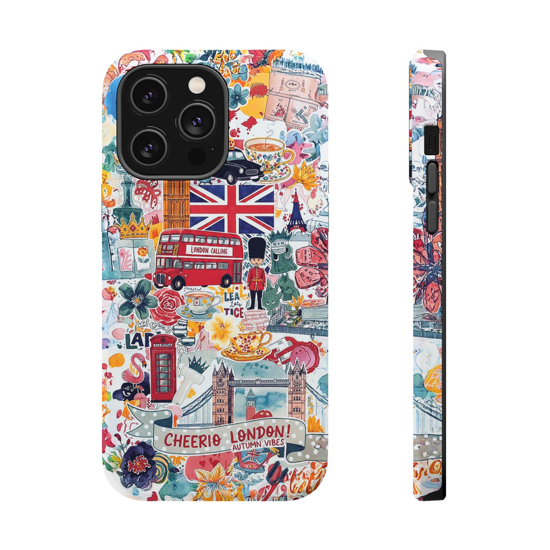 London England Coquette Collage Tough Magsafe Cute Phone Cases for Iphone | iPhone 17 Pro Max Case, Iphone 16, Iphone 15 14 13 12 11 10 9 - Studio40ParkLane