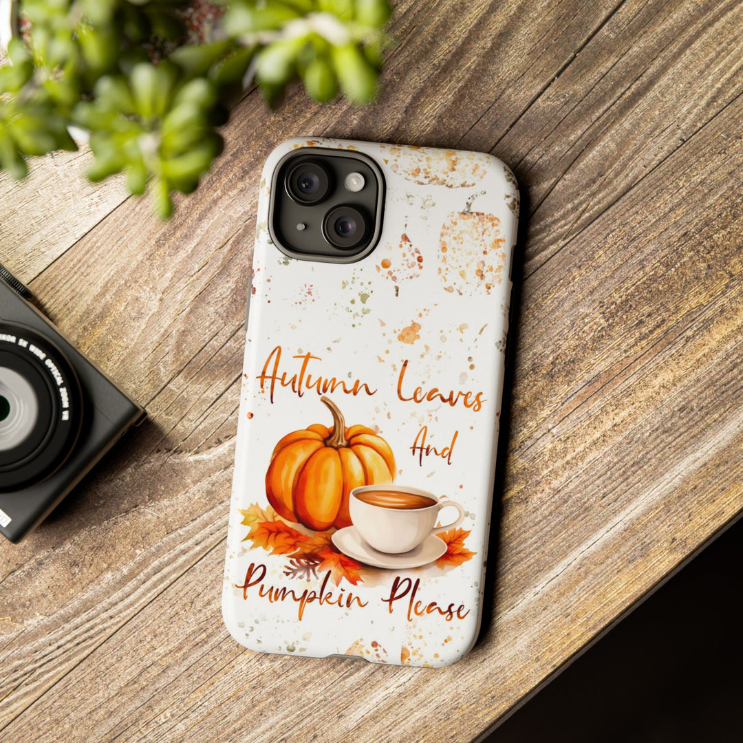 Impact Resistant, Fall Leaves Pumpkin Pie, Cute Phone Cases for Samsung S24, S23, S22, S21, IPhone 15 pro Iphone 14 pro Iphone 13 IPhone 12 Iphone 11 - Studio40ParkLane