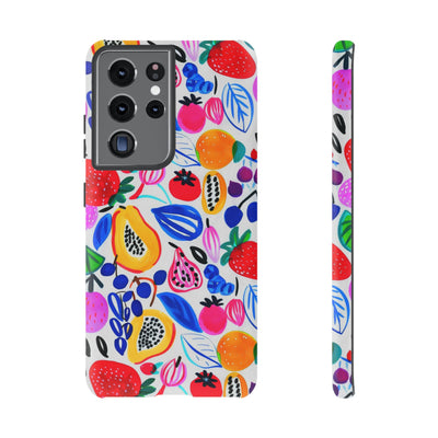 Cute Samsung Phone Case | Aesthetic Samsung Phone Case | Galaxy S23, S22, S21, S20 | Summer Fruit Cocktail, Protective Phone Case
