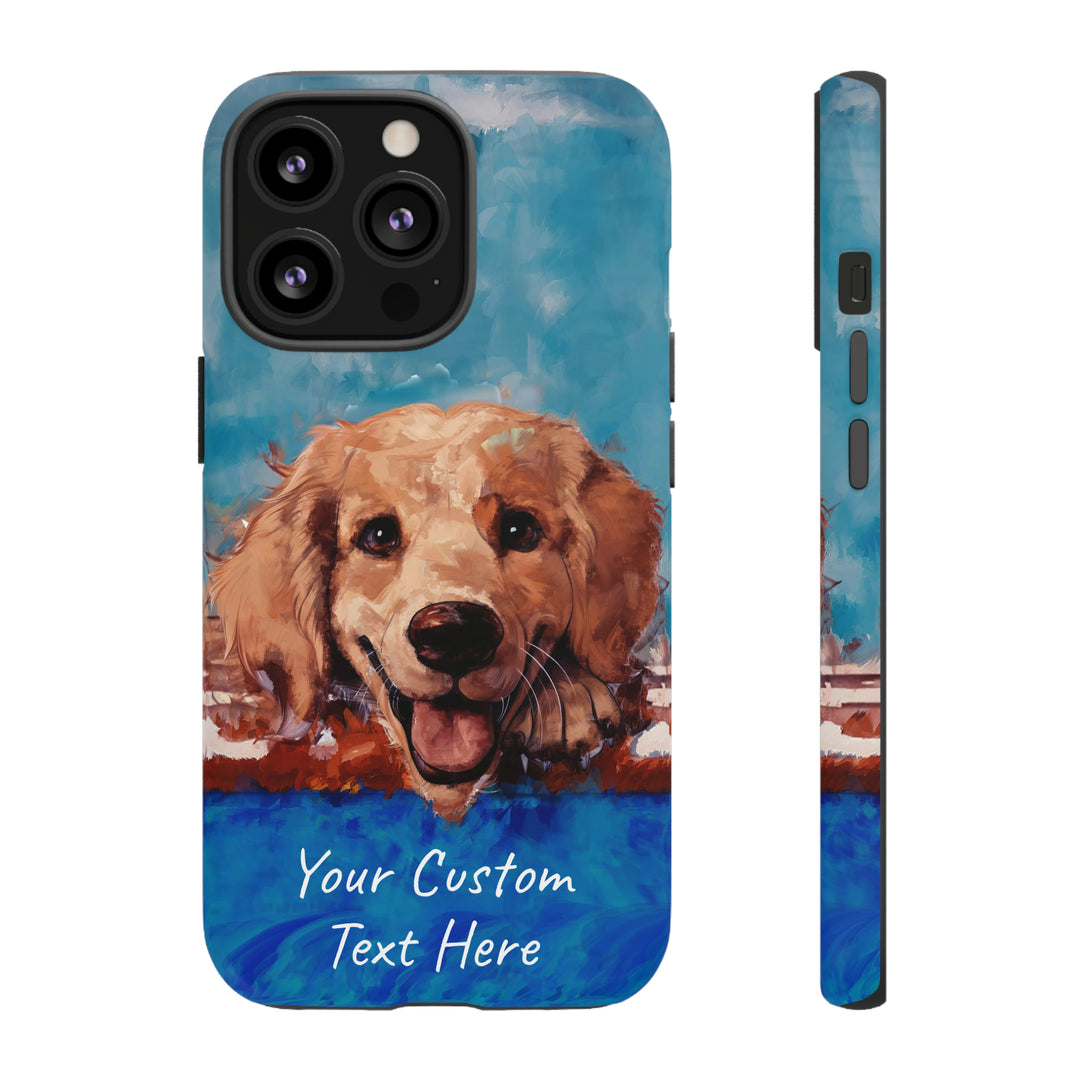 Personalize this Cute IPhone Case | Golden Retriever Dog iPhone Case, iPhone 15 Case | iPhone 15 Case, Iphone 14 Case, Iphone 14 Pro Max Case - Studio40ParkLane
