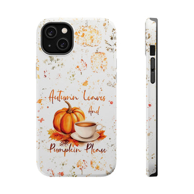 Fall Leaves Pumpkins Tough Magsafe Cute Phone Cases for Iphone | iPhone 15 Case | iPhone 15 Pro Max Case, Iphone 14, Iphone 14 13 12 11 10 9 8 7 - Studio40ParkLane
