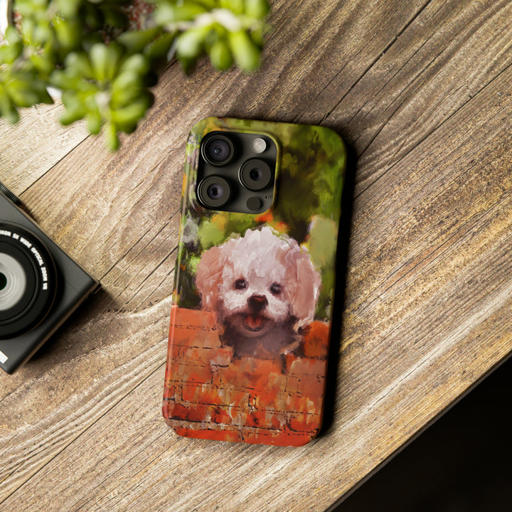 Slim Cute Phone Cases for Iphone - | iPhone 15 Case | iPhone 15 Pro Max Case, Iphone 14 Case, Iphone 14 Pro Max, Iphone 13, Bichon Frise Dog - Studio40ParkLane